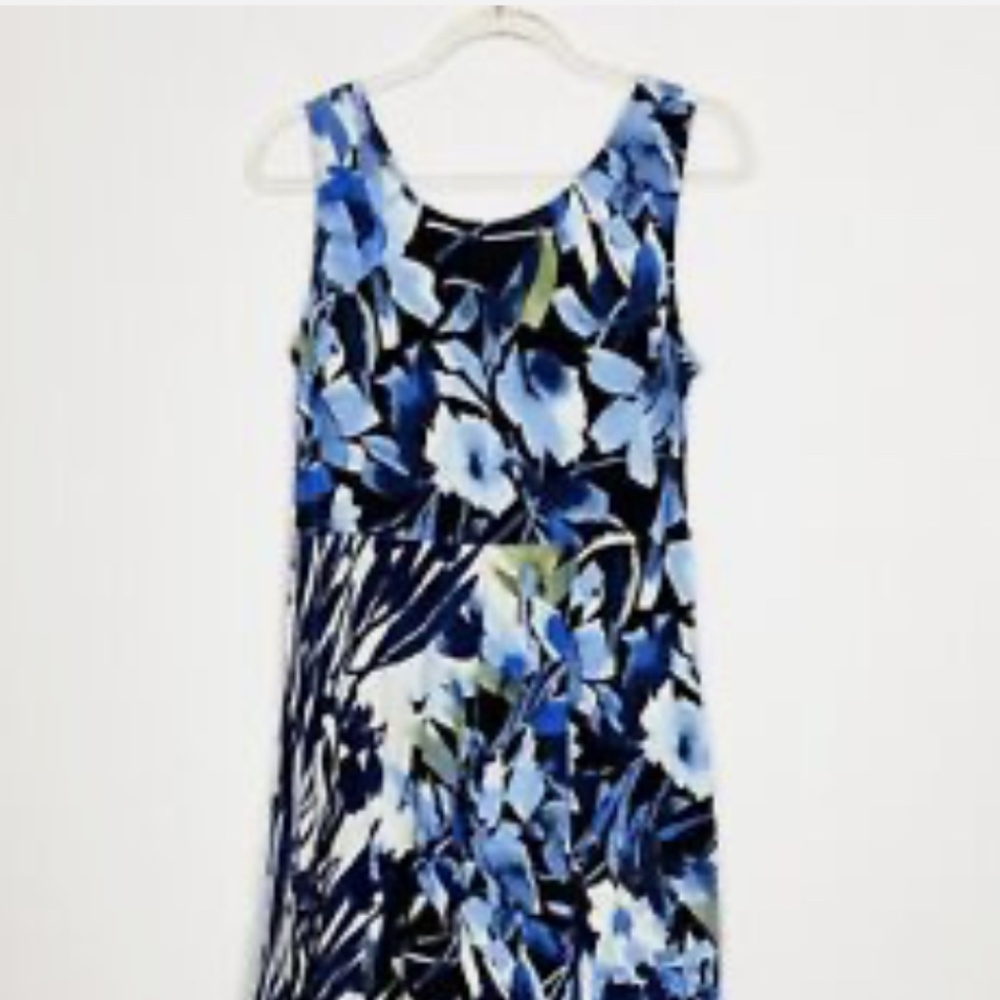 Jams World Starry Night Floral Sleeveless Rayon Natalie Dress XS